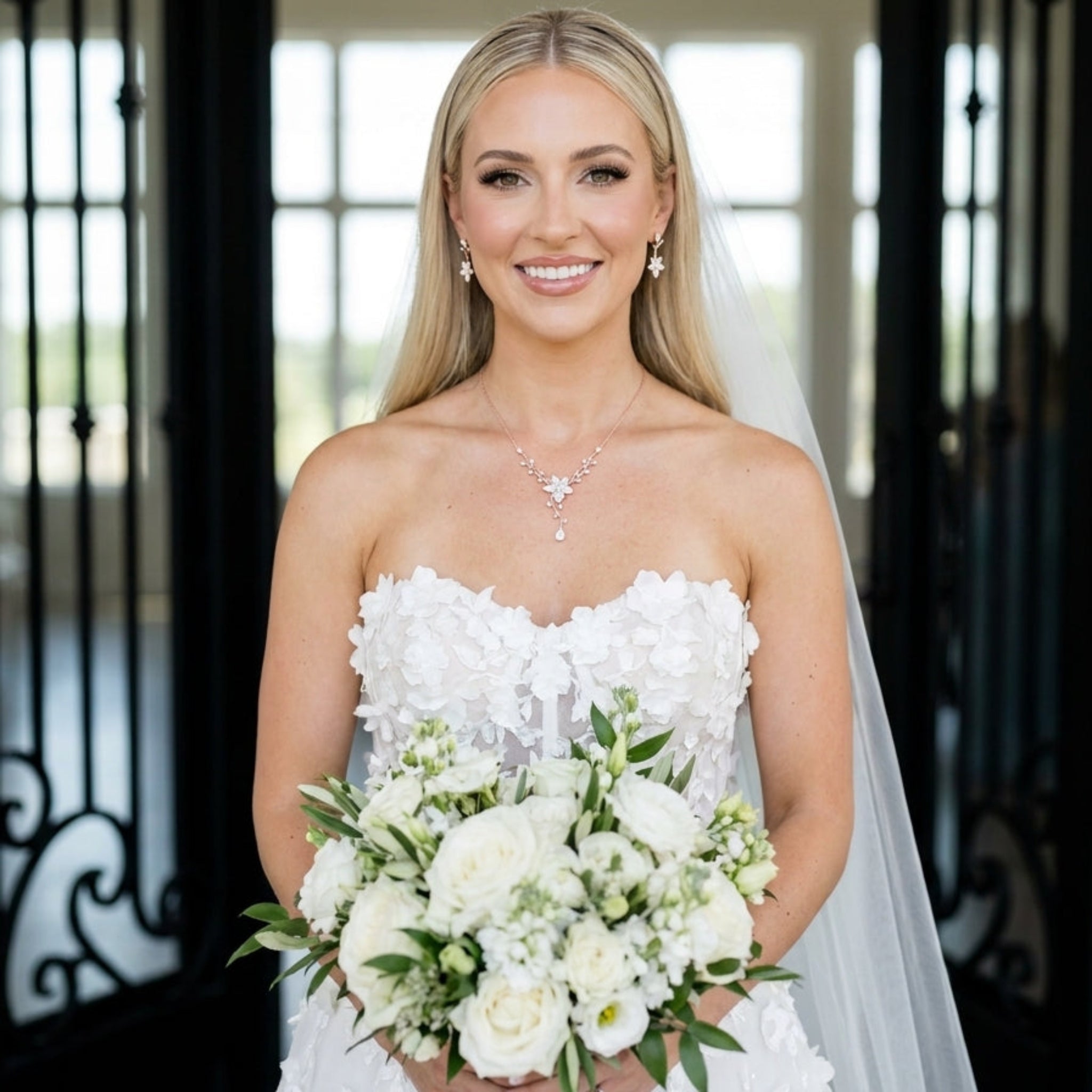 Lily Rose Gold CZ Bridal Jewelry Set - Treasures by Agnes