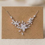 Lily Rose Gold CZ Bridal Necklace - Treasures by Agnes