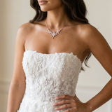 Lily Rose Gold CZ Bridal Necklace - Treasures by Agnes