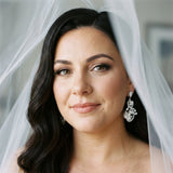 Lisa Swarovski Crystal & Pearl Bridal Earrings - Treasures by Agnes