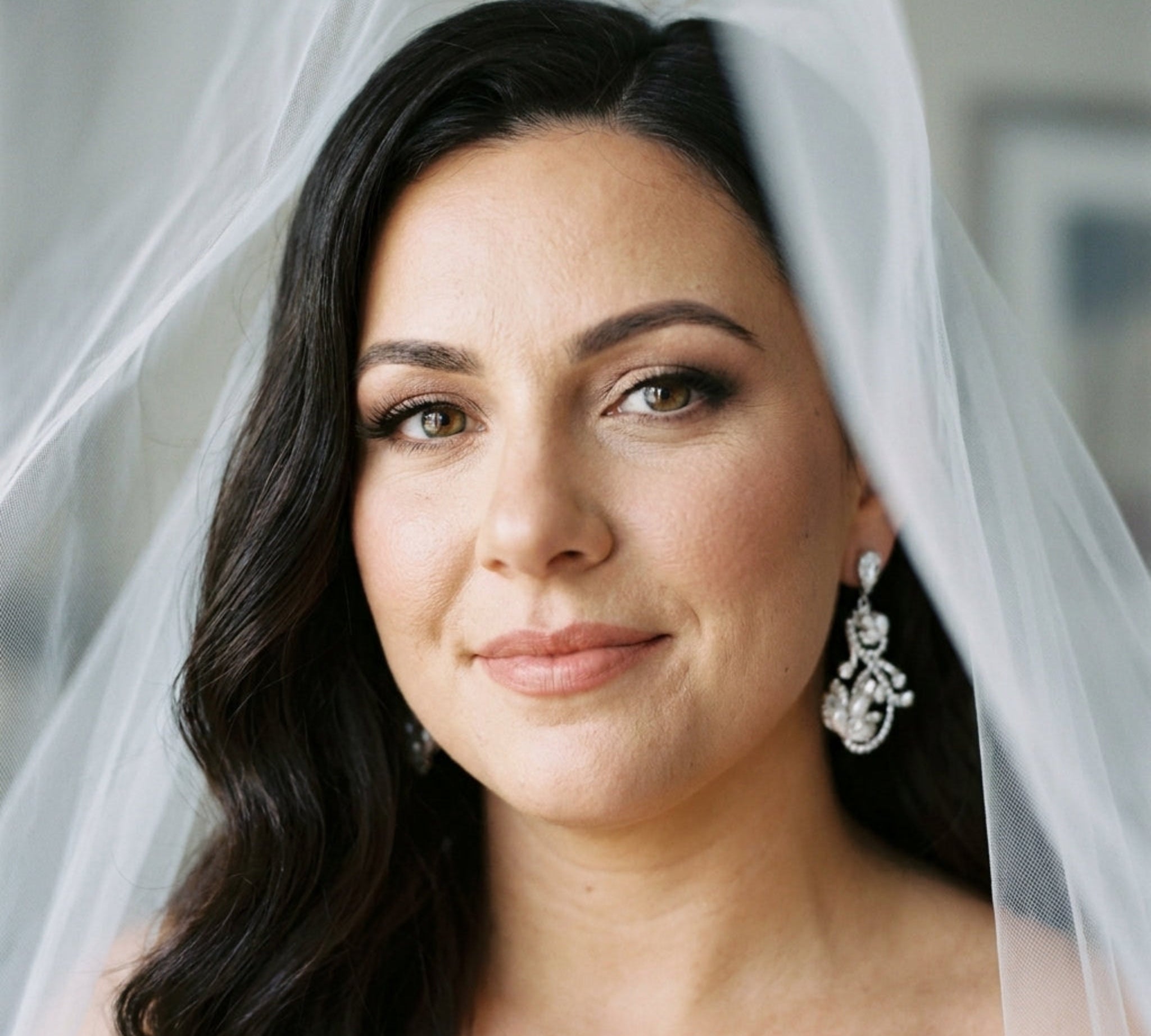 Lisa Swarovski Crystal & Pearl Bridal Earrings - Treasures by Agnes