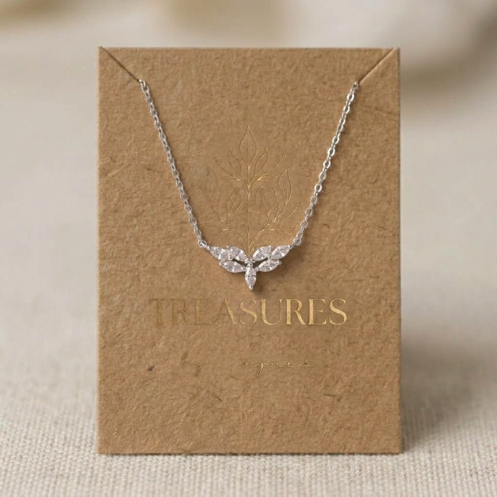 Lisette Dainty Gold Bridal Necklace - Treasures by Agnes