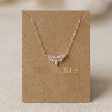 Lisette Dainty Gold Bridal Necklace - Treasures by Agnes