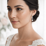 LIV Bridal Earrings with Pearl Drop - Treasures by Agnes