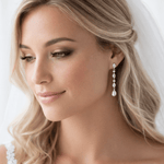 LIV Bridal Earrings with Pearl Drop - Treasures by Agnes