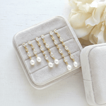 LIV Bridal Earrings with Pearl Drop - Treasures by Agnes