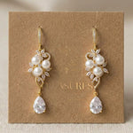 Mia Pearl & CZ Bridal Earrings - Treasures by Agnes