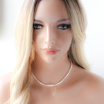 Pearl choker necklace for Bride - ANDERSON - Treasures by Agnes