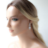 Rose gold Bridal earrings and necklace set - PAIGE - Treasures by Agnes