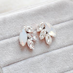 Rose gold bridal stud earrings - BRIDGETTE - Treasures by Agnes