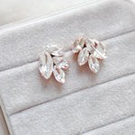 Rose gold bridal stud earrings - BRIDGETTE - Treasures by Agnes