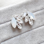 Rose gold bridal stud earrings - BRIDGETTE - Treasures by Agnes