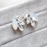 Rose gold bridal stud earrings - BRIDGETTE - Treasures by Agnes