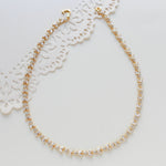 Rose gold necklace with or without backdrop - ANDREA - Treasures by Agnes