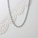 Rose gold necklace with or without backdrop - ANDREA - Treasures by Agnes