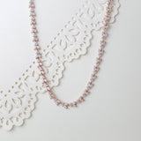Rose gold necklace with or without backdrop - ANDREA - Treasures by Agnes