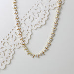 Rose gold necklace with or without backdrop - ANDREA - Treasures by Agnes