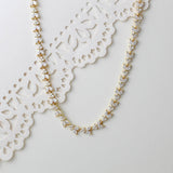 Rose gold necklace with or without backdrop - ANDREA - Treasures by Agnes
