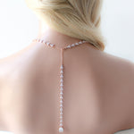 Rose gold necklace with or without backdrop - ANDREA - Treasures by Agnes