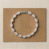 Scarlett Rose Gold CZ Bridal Bracelet - Treasures by Agnes
