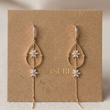 Seraphina Gold CZ Bridal Earrings - Treasures by Agnes