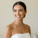 Seraphina Gold CZ Bridal Earrings - Treasures by Agnes