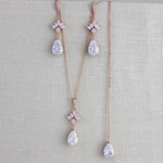 Simple Rose gold Back necklace - EMMA - Treasures by Agnes