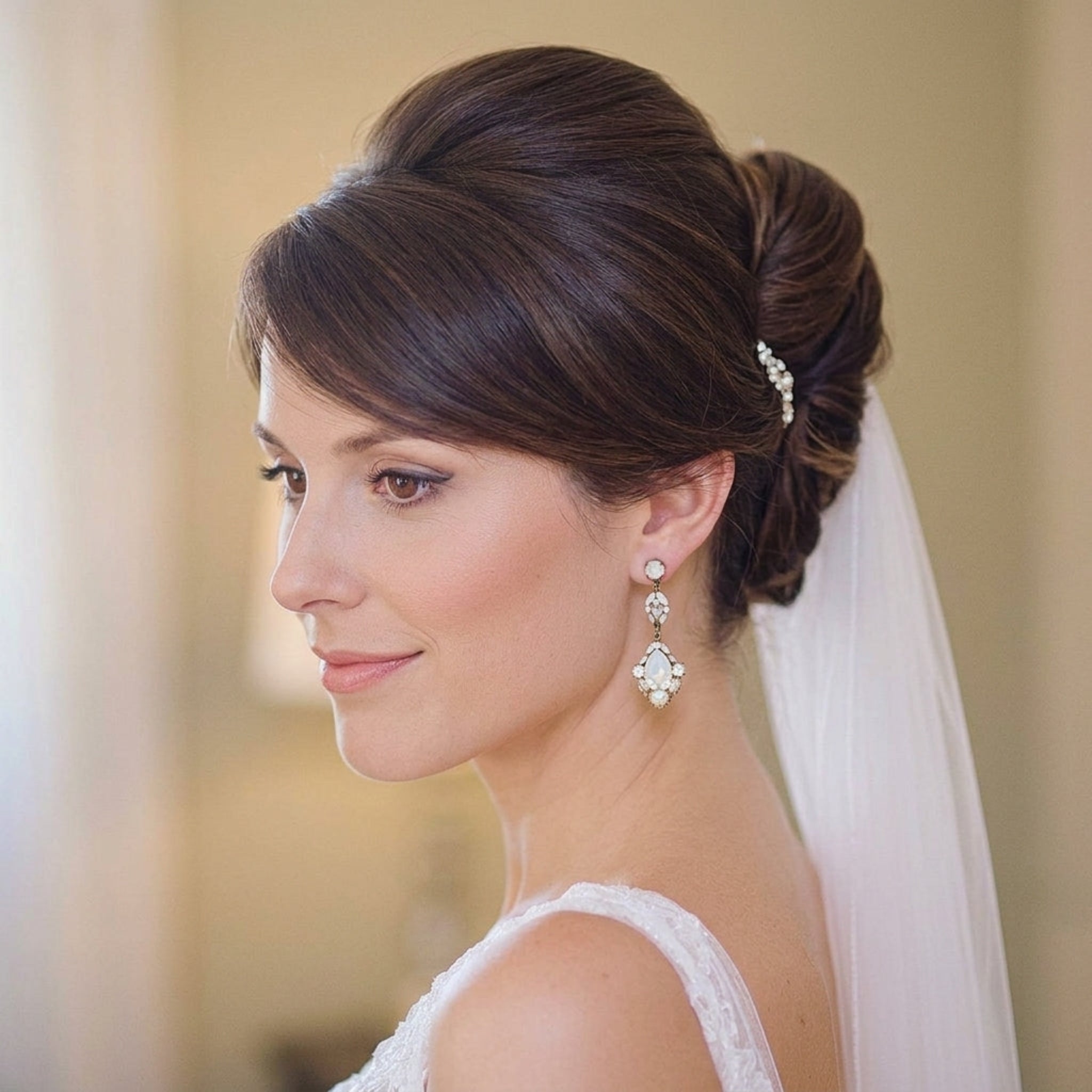 Skylar Earrings – Swarovski Crystal Teardrop Bridal Earrings - Treasures by Agnes