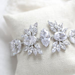 Rose gold statement cuff bridal bracelet - VIOLET - Treasures by Agnes