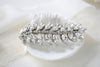 Crystal leaf bridal hair comb - ELSIE - Treasures by Agnes