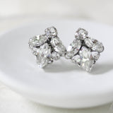 Small crystal stud bridal earrings - MILEY - Treasures by Agnes