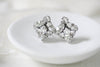 Small crystal stud bridal earrings - MILEY - Treasures by Agnes