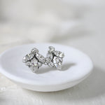 Small crystal stud bridal earrings - MILEY - Treasures by Agnes