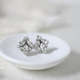Small crystal stud bridal earrings - MILEY - Treasures by Agnes