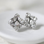 Small crystal stud bridal earrings - MILEY - Treasures by Agnes