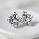 Small crystal stud bridal earrings - MILEY - Treasures by Agnes