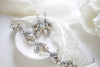 Crystal dangle Bridal earrings - EMERY