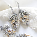 Crystal dangle Bridal earrings - EMERY