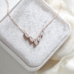 Simple marquise cubic zirconia necklace - ABBY