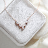 Simple marquise cubic zirconia necklace - ABBY