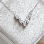 Simple marquise cubic zirconia necklace - ABBY