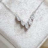 Simple marquise cubic zirconia necklace - ABBY