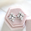 Small crystal stud bridal earrings - MILEY - Treasures by Agnes