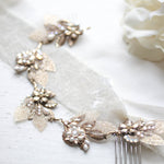Antique gold Bohemian style Bridal hair vine - ELENA - Treasures by Agnes