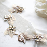 Antique gold Bohemian style Bridal hair vine - ELENA - Treasures by Agnes