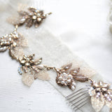 Antique gold Bohemian style Bridal hair vine - ELENA - Treasures by Agnes