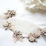 Antique gold Bohemian style Bridal hair vine - ELENA - Treasures by Agnes