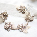 Antique gold Bohemian style Bridal hair vine - ELENA - Treasures by Agnes