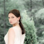 Antique gold Boho Crystal wedding earrings - MARLO - Treasures by Agnes