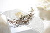 Antique gold Bridal hair comb with gold crystals and pearls - ASHLYN - Treasures by Agnes